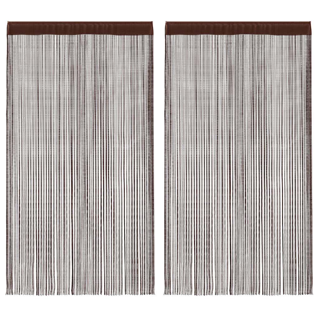 vidaXL Draadgordijnen 2 st 100x250 cm wit
