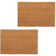 vidaXL Deurmatten 17 mm 50x80 cm kokosvezel natuurlijk 2 st