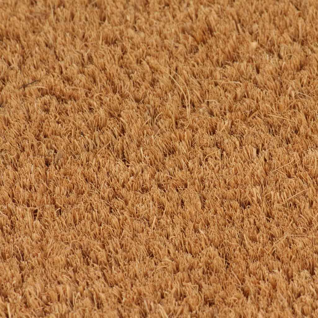 vidaXL Deurmatten 17 mm 50x80 cm kokosvezel natuurlijk 2 st