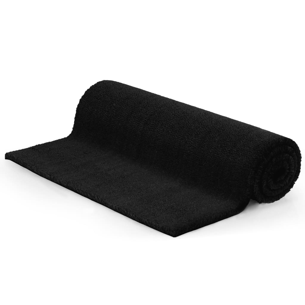 vidaXL Deurmat 17 mm 100x200 cm kokosvezel zwart