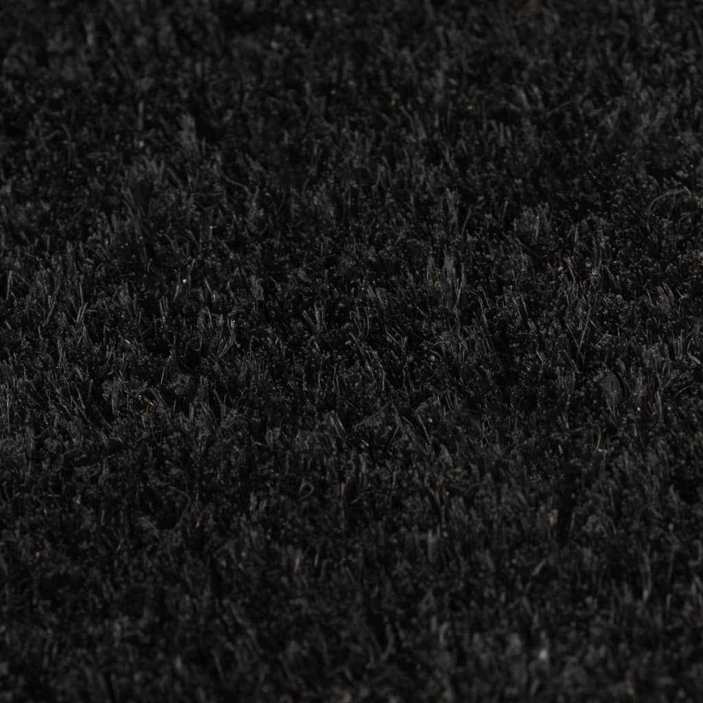 vidaXL Deurmat 17 mm 100x200 cm kokosvezel zwart