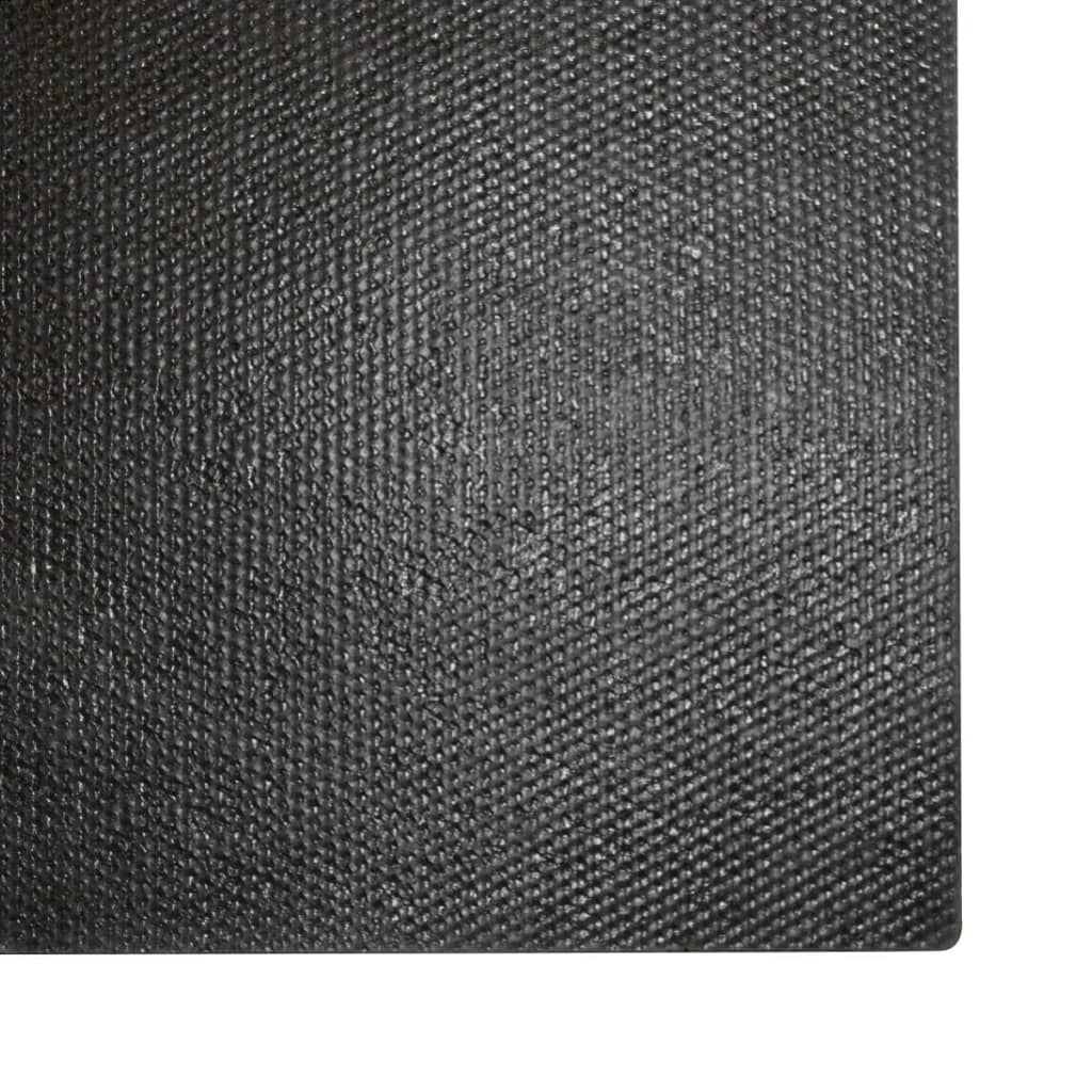 vidaXL Deurmat 17 mm 100x200 cm kokosvezel zwart