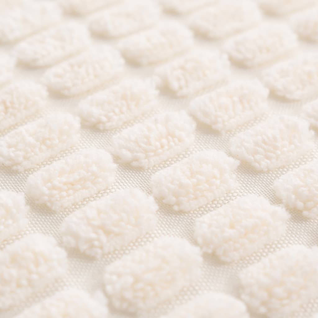 vidaXL Sierkussenset 45x45 cm velours gebroken wit 2-delig