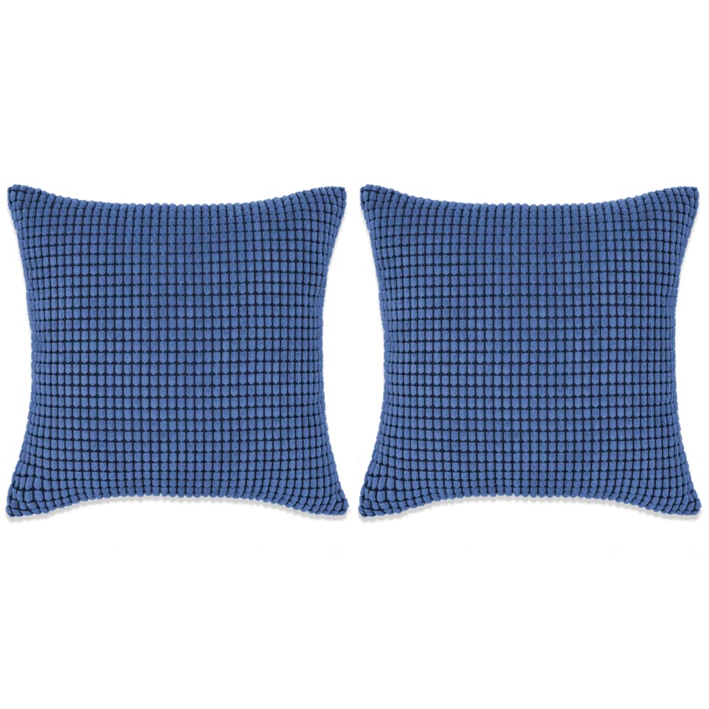 vidaXL Sierkussenset 45x45 cm velours gebroken wit 2-delig