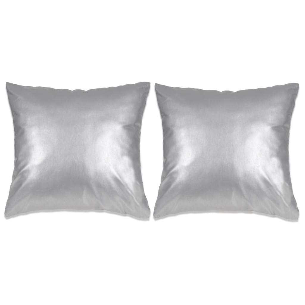 vidaXL Sierkussenset 45x45 cm PU goud 2-delig