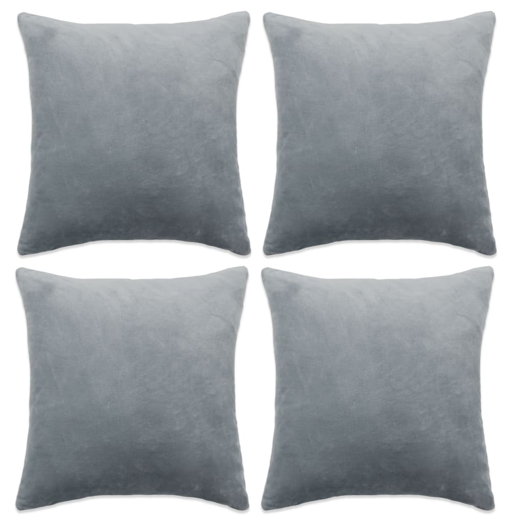 vidaXL Kussenhoezen 4 st 40x40 cm stof zwart