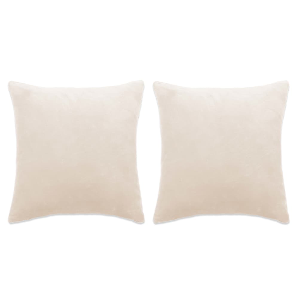 vidaXL 2-delige Sierkussenset 45x45 cm stof zwart