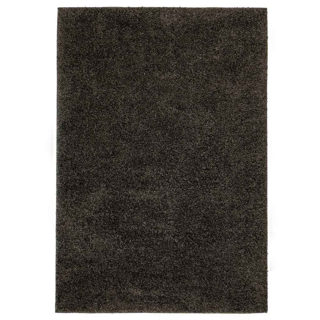 vidaXL Vloerkleed shaggy hoogpolig 80x150 cm antraciet