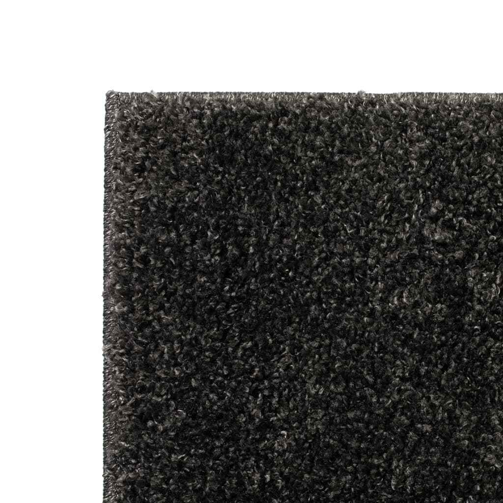 vidaXL Vloerkleed shaggy hoogpolig 80x150 cm antraciet