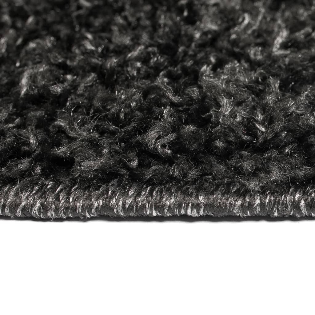 vidaXL Vloerkleed shaggy hoogpolig 80x150 cm antraciet