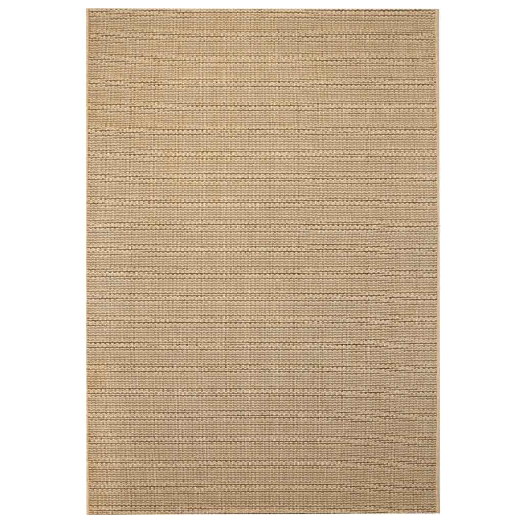 vidaXL Vloerkleed binnen/buiten sisal look 80x150 cm beige