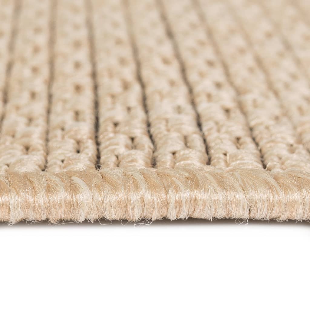 vidaXL Vloerkleed binnen/buiten sisal look 80x150 cm beige