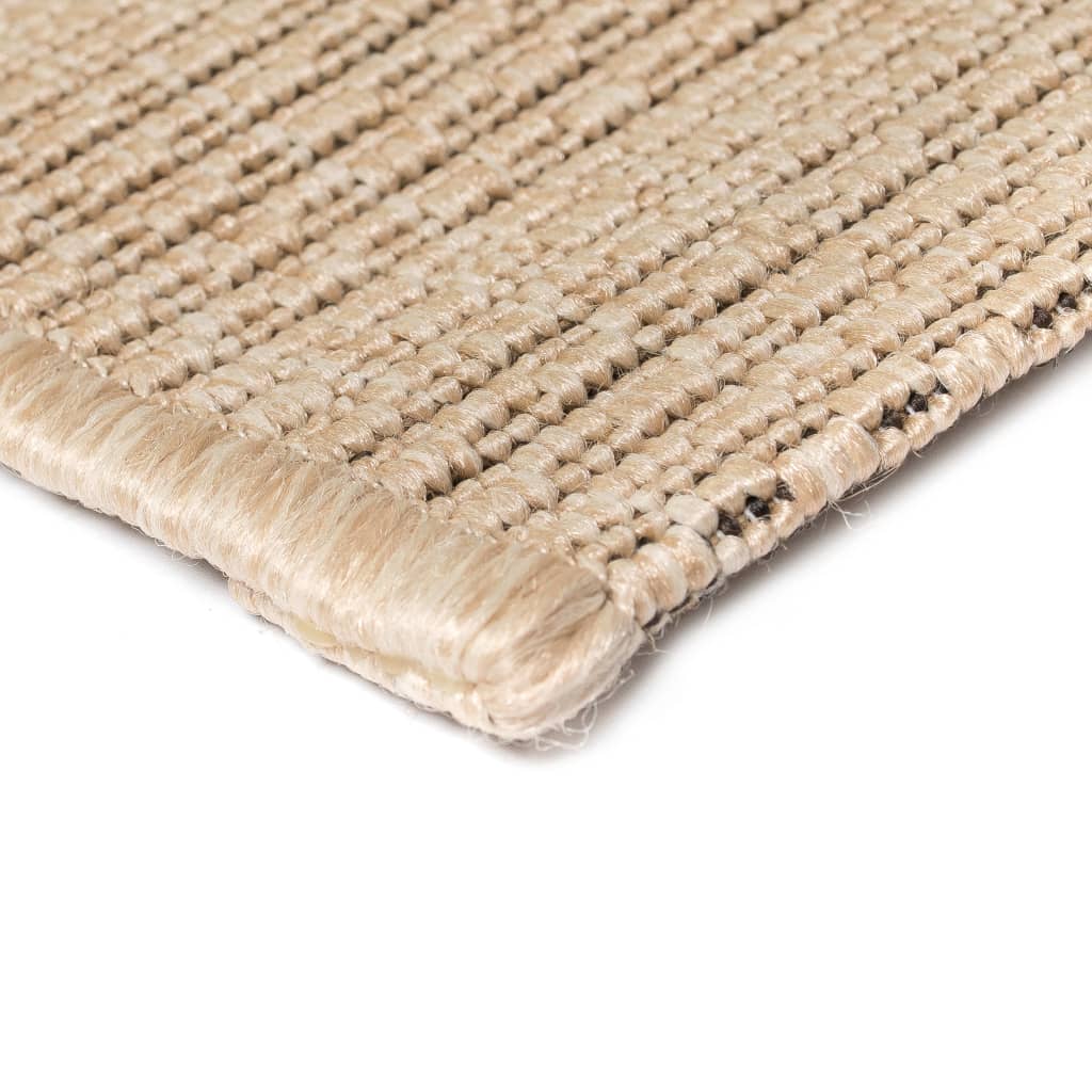vidaXL Vloerkleed binnen/buiten sisal look 80x150 cm beige