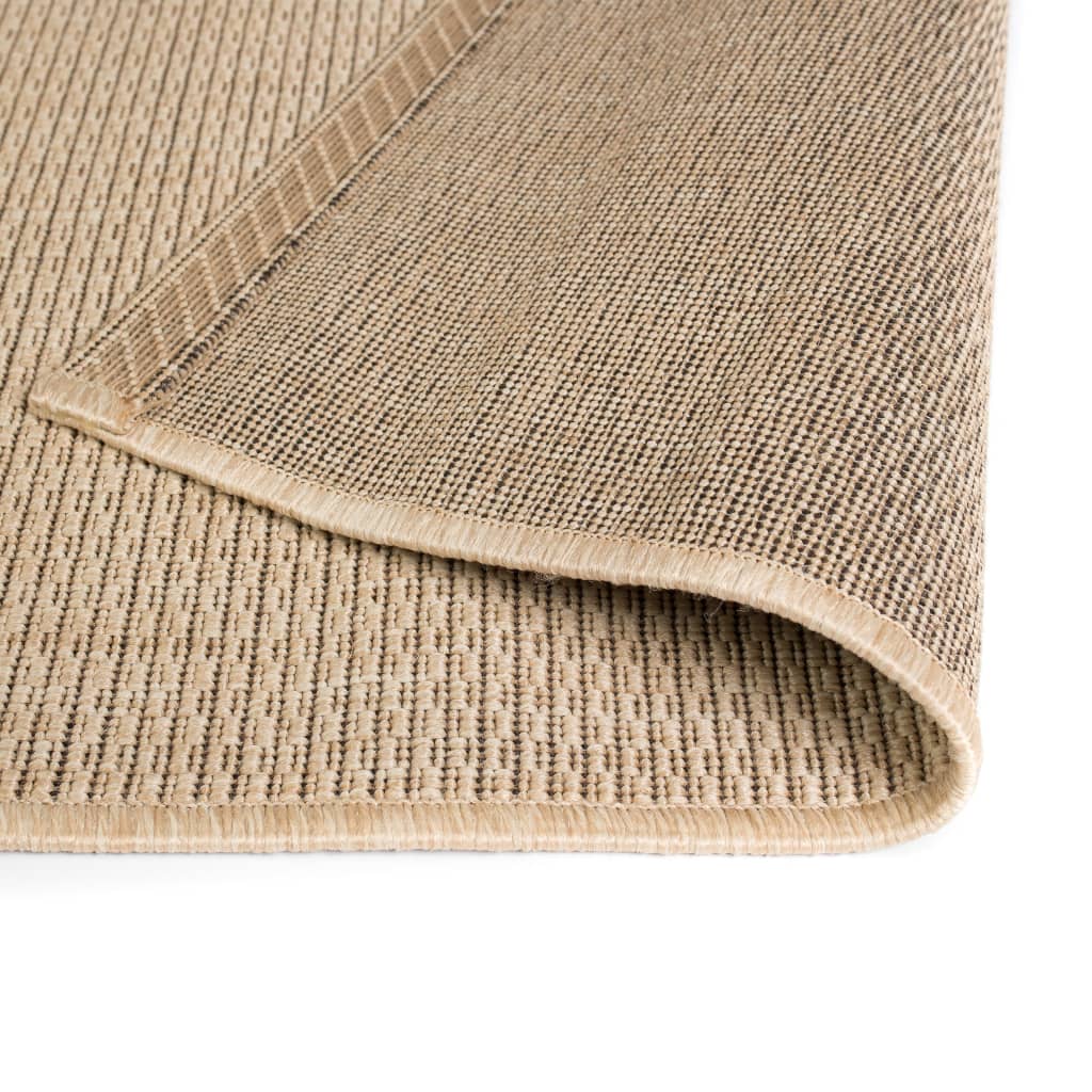vidaXL Vloerkleed binnen/buiten sisal look 80x150 cm beige