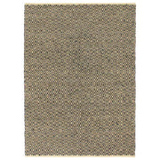 vidaXL Vloerkleed chindi handgeweven 80x160 cm leer katoen zwart