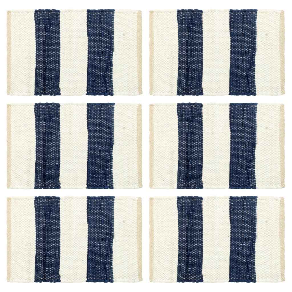 vidaXL Placemats 4 st chindi 30x45 cm katoen bruin