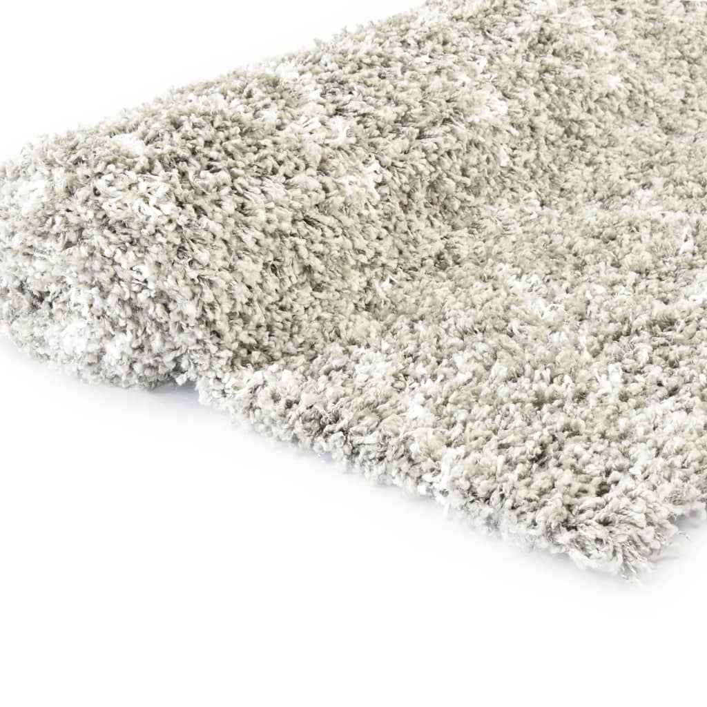 vidaXL Tapijt Berber shaggy hoogpolig 120x170 cm PP zandkleurig beige