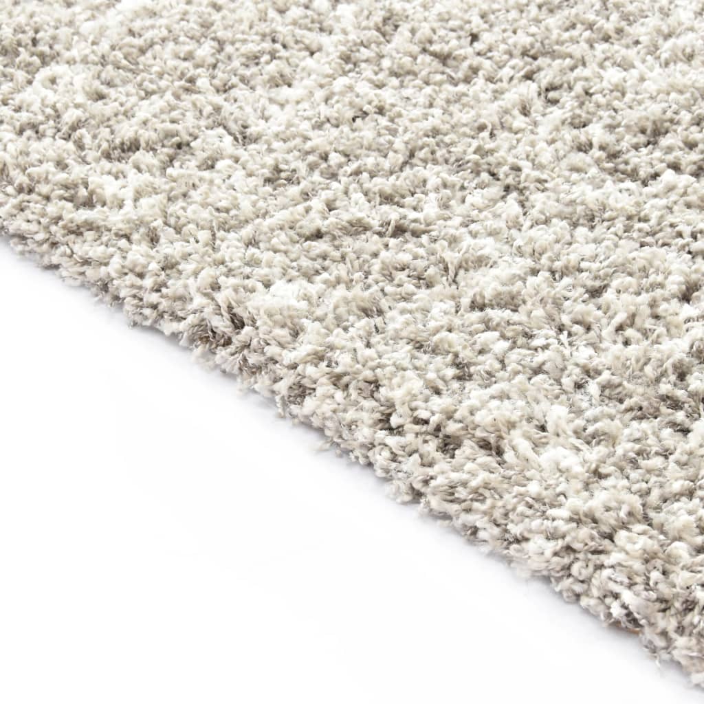 vidaXL Tapijt Berber shaggy hoogpolig 120x170 cm PP zandkleurig beige