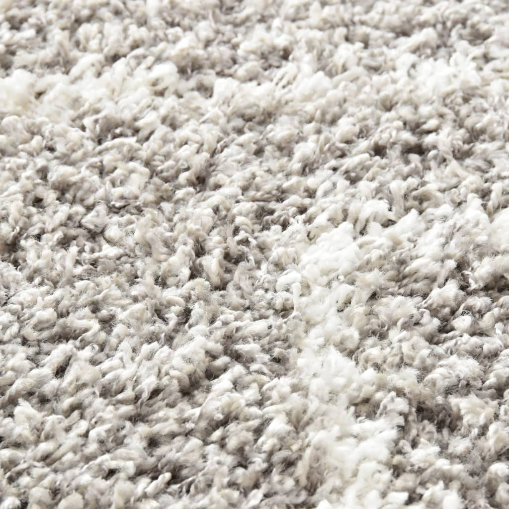 vidaXL Tapijt Berber shaggy hoogpolig 160x230 cm PP zandkleurig beige