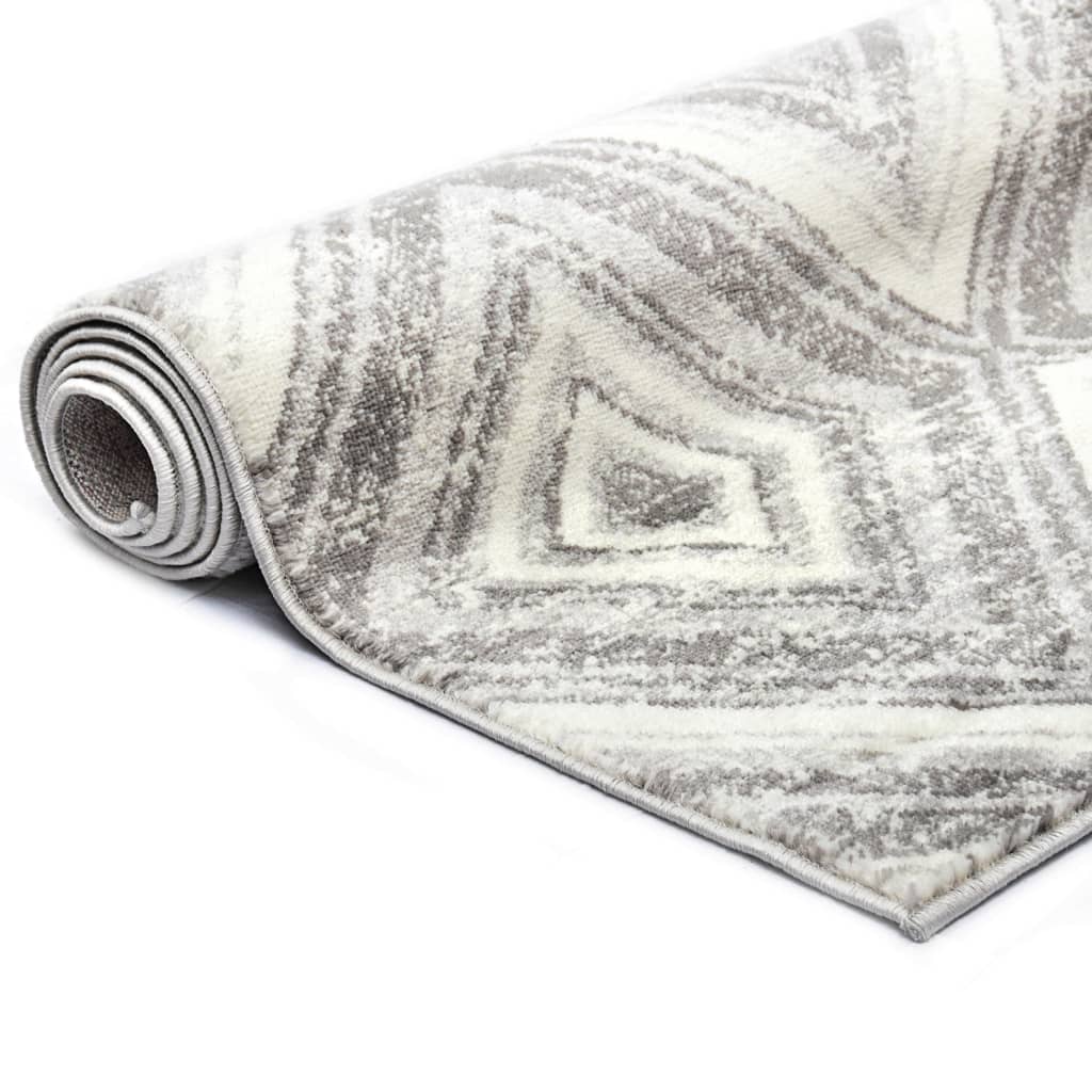 vidaXL Vloerkleed 120x170 cm PP grijs