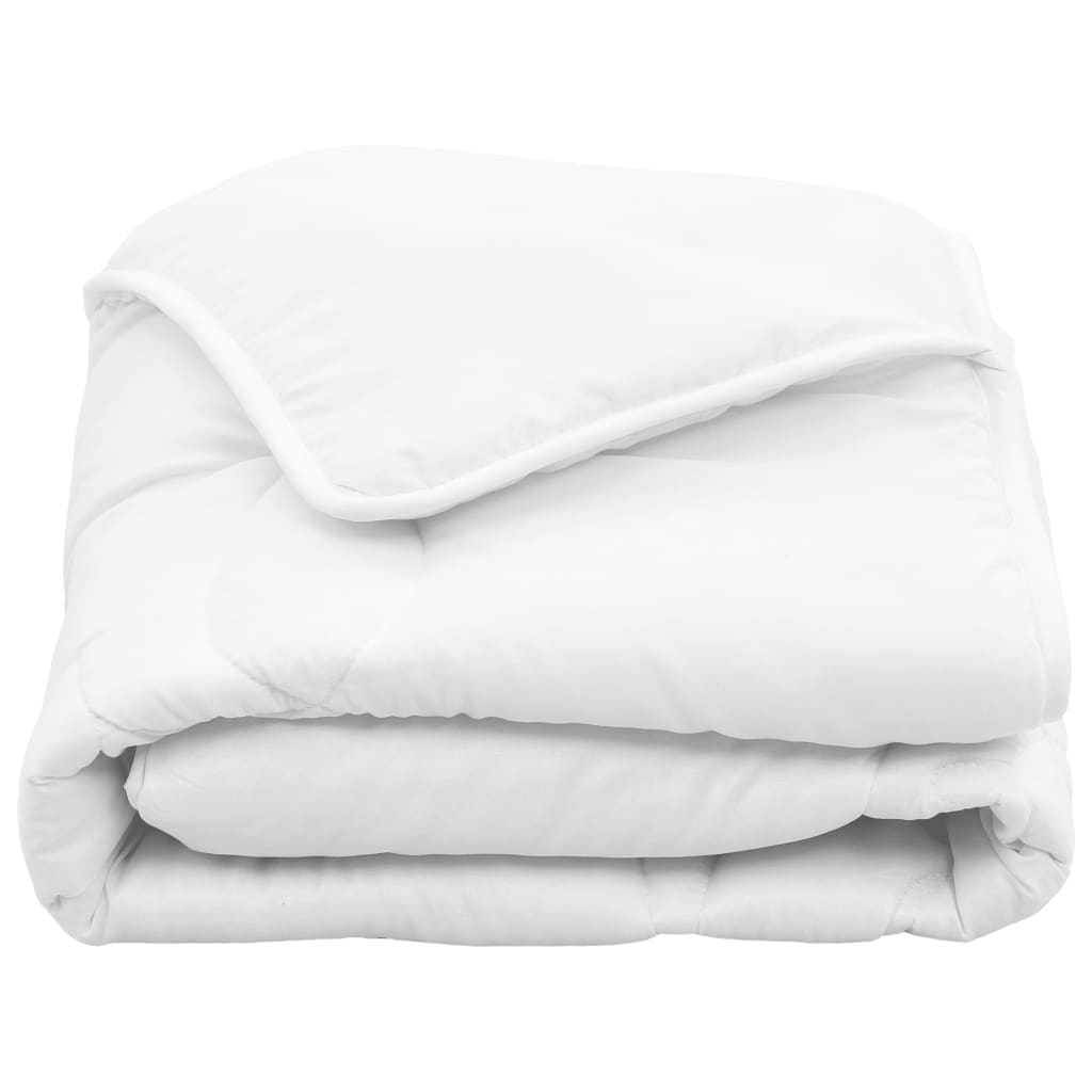 vidaXL 2-delige Kinderzomerdekbedset 100x135 cm/40x60 cm wit
