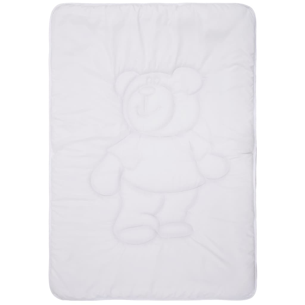 vidaXL 3-delige Kinderdekbedset 100x135 cm/40x60 cm wit