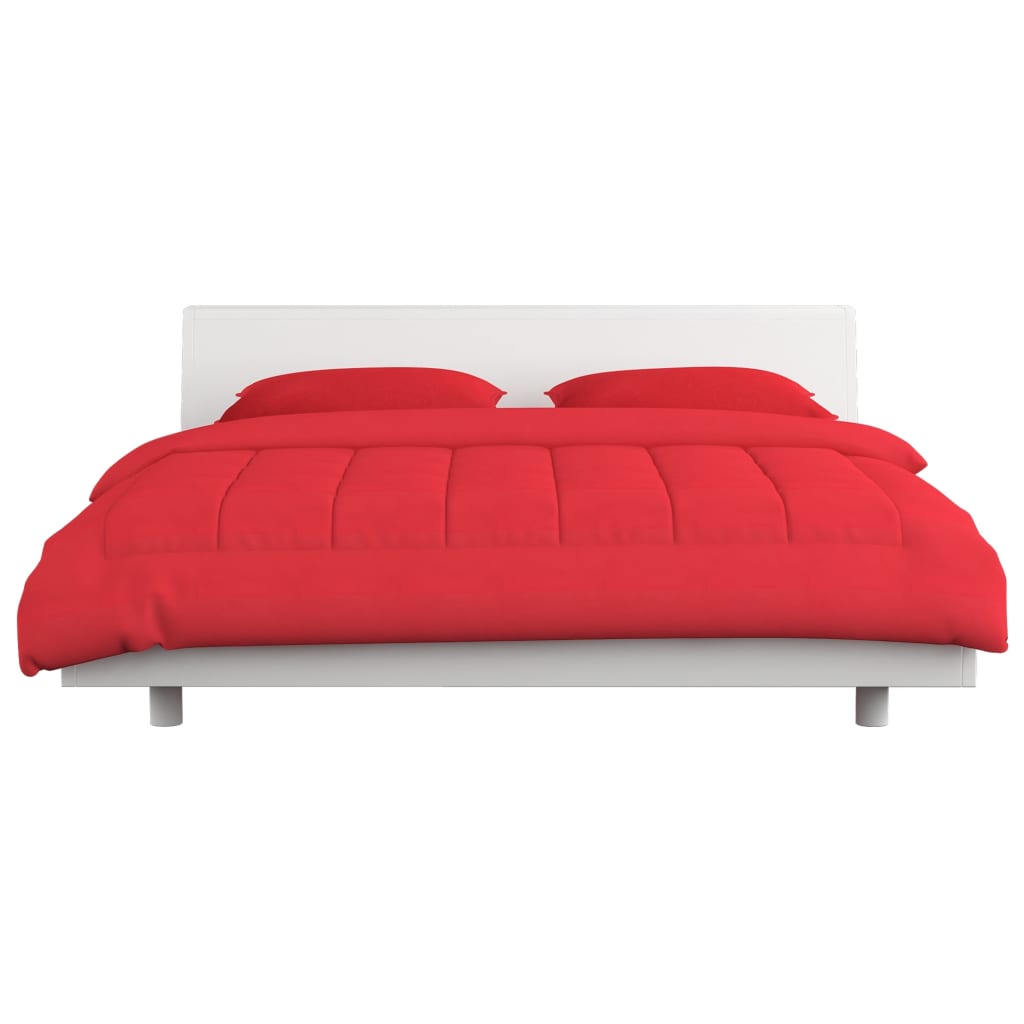 vidaXL 3-delige Winterdekbedset 240x220/60x70 cm stof bordeauxrood