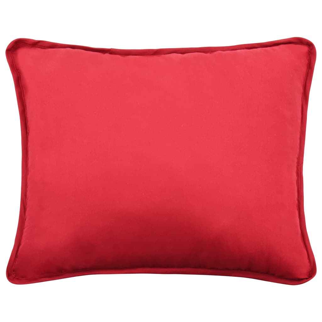 vidaXL 3-delige Winterdekbedset 240x220/60x70 cm stof bordeauxrood