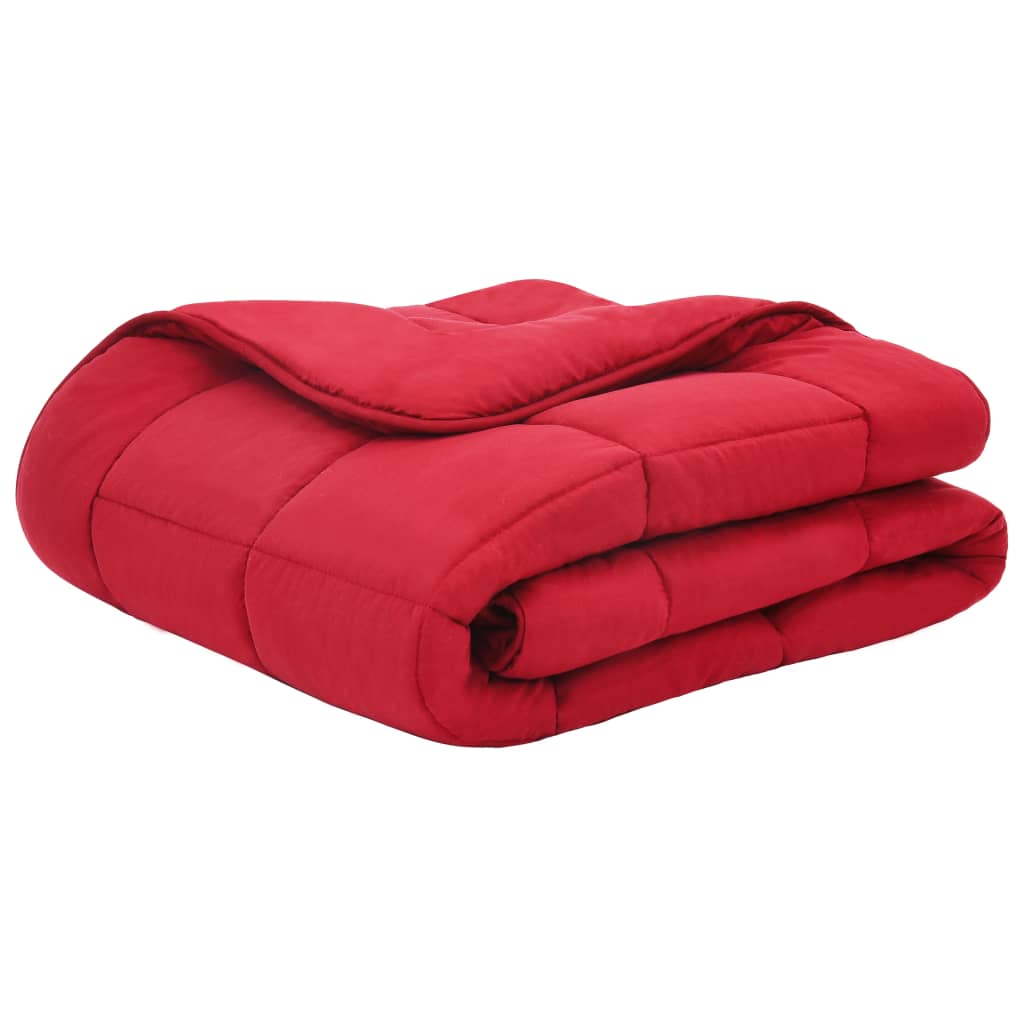 vidaXL 3-delige Winterdekbedset 240x220/60x70 cm stof bordeauxrood