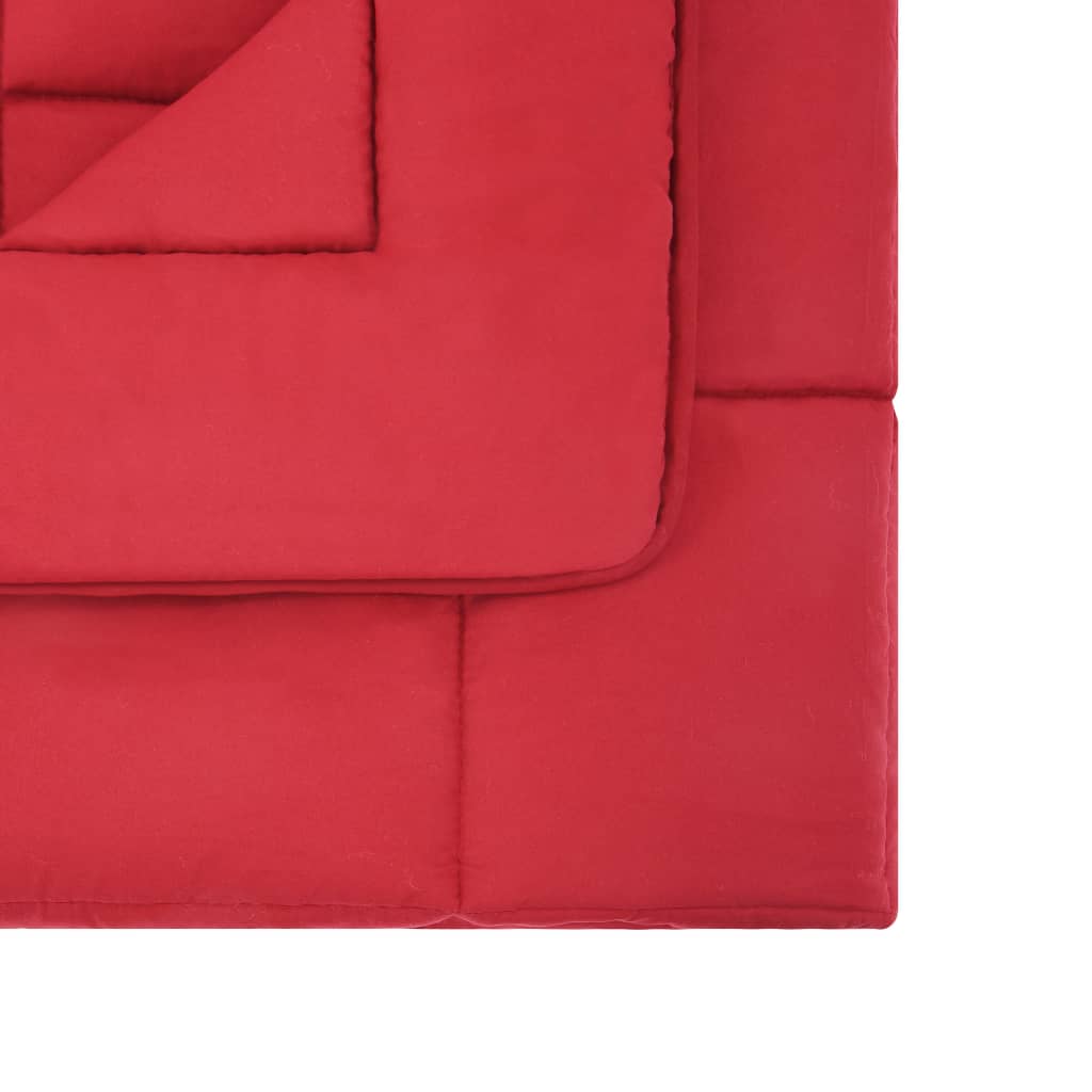 vidaXL 3-delige Winterdekbedset 240x220/60x70 cm stof bordeauxrood