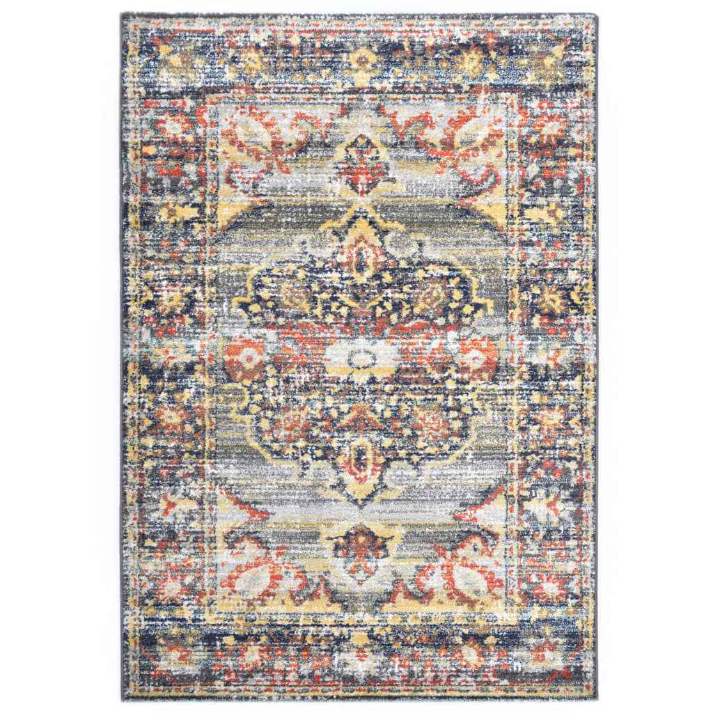 vidaXL Vloerkleed 140x200 cm PP blauw