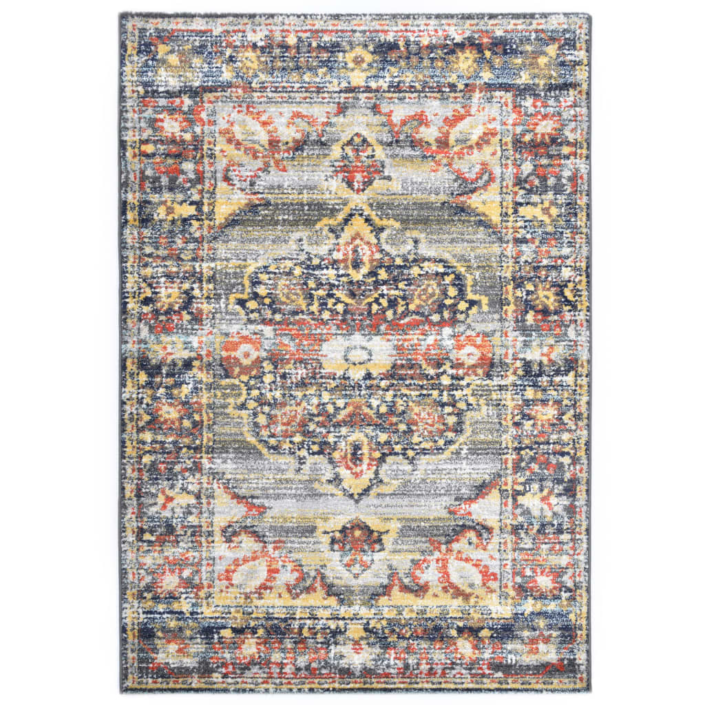 vidaXL Vloerkleed 140x200 cm PP blauw