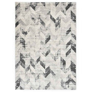 vidaXL Vloerkleed 80x150 cm PP grijs en wit
