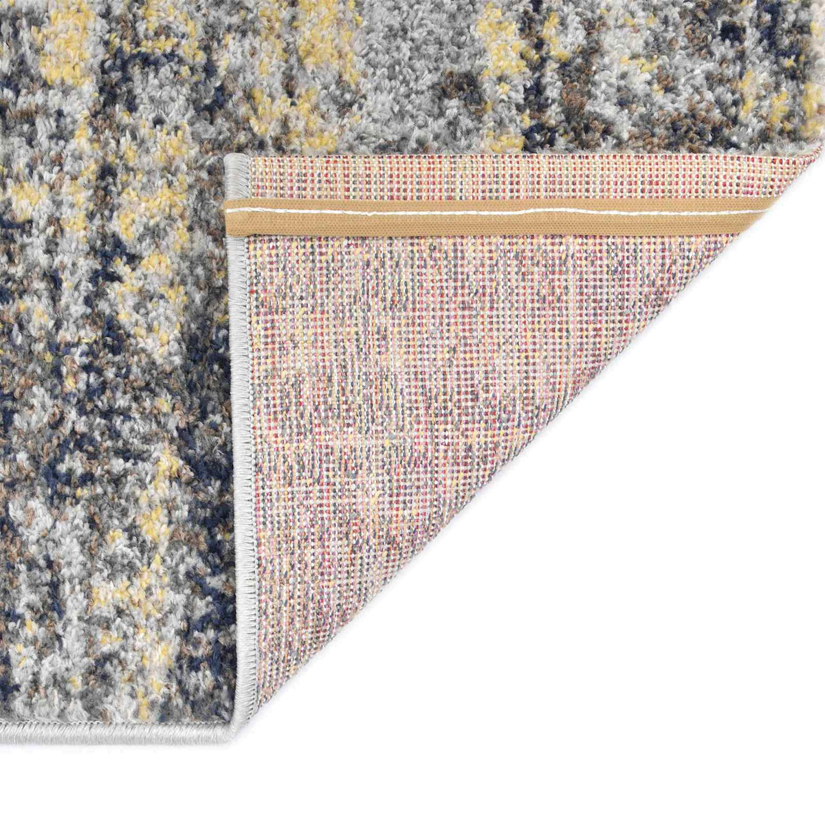 vidaXL Vloerkleed 140x200 cm PP grijs en beige