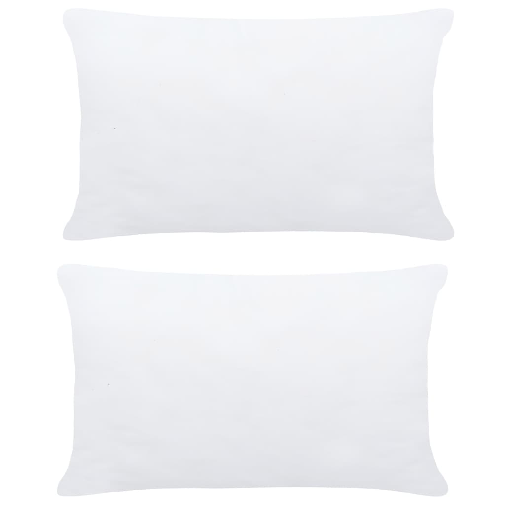 vidaXL Kussenvullingen 2 st 50x30 cm wit