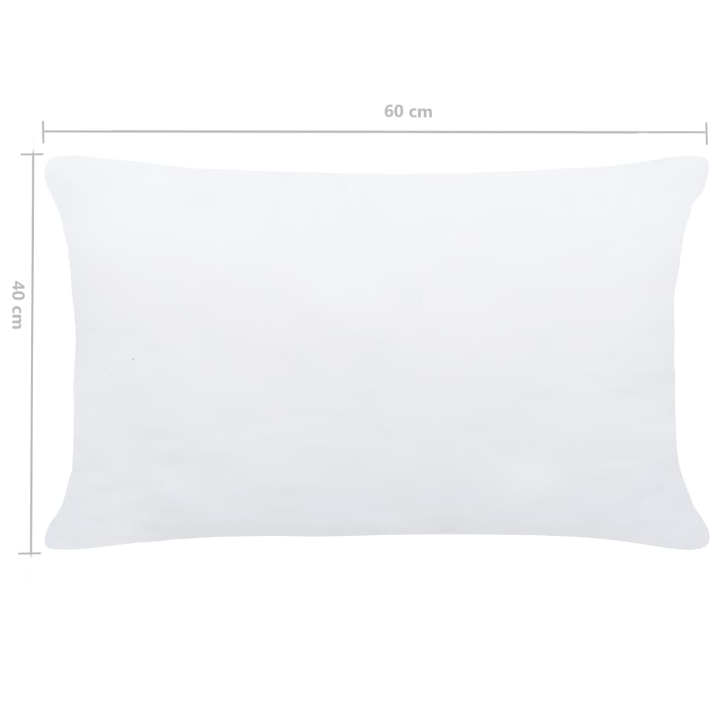 vidaXL Kussenvullingen 2 st 50x30 cm wit