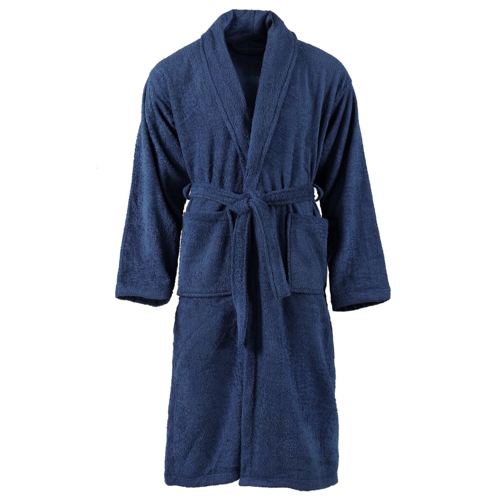 vidaXL Badjas unisex badstof S 100% katoen antraciet