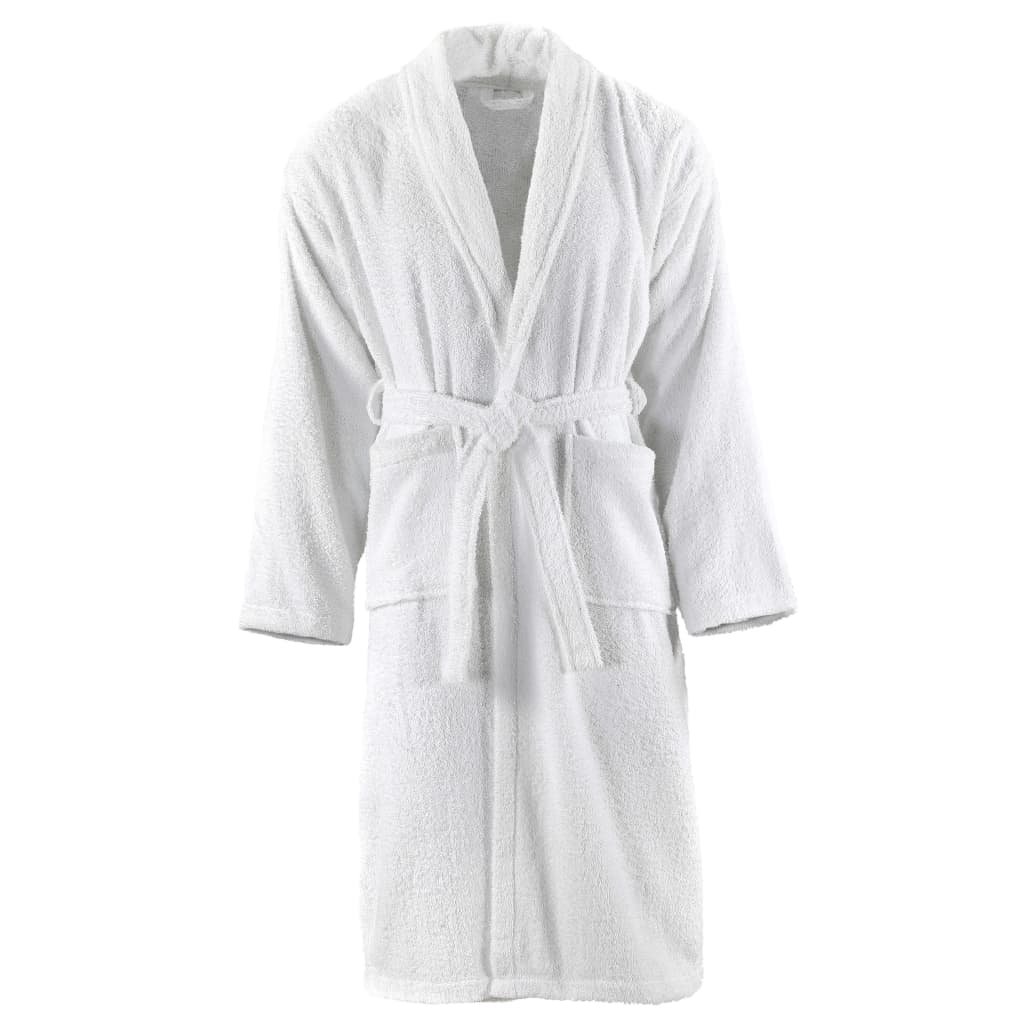 vidaXL Badjas unisex badstof S 100% katoen antraciet