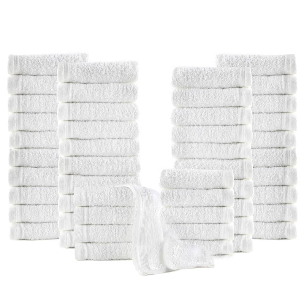 vidaXL Gastendoekjes 25 st 350 g/m² 30x50 cm katoen wit