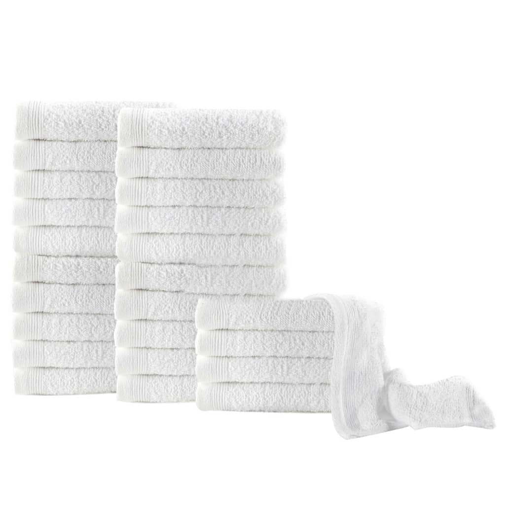 vidaXL Gastendoekjes 25 st 350 g/m² 30x50 cm katoen wit