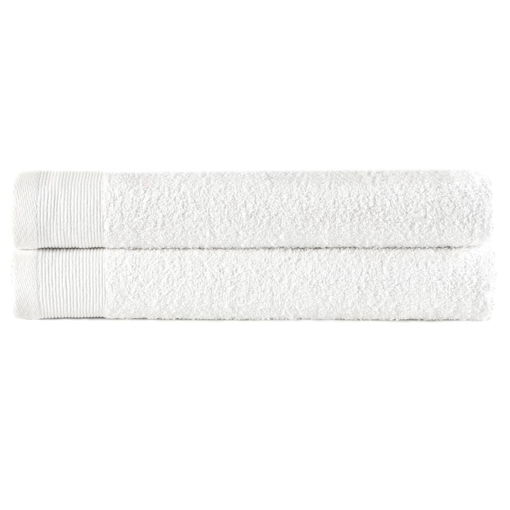 vidaXL Handdoeken 2 st 450 g/m² 50x100 cm katoen wit