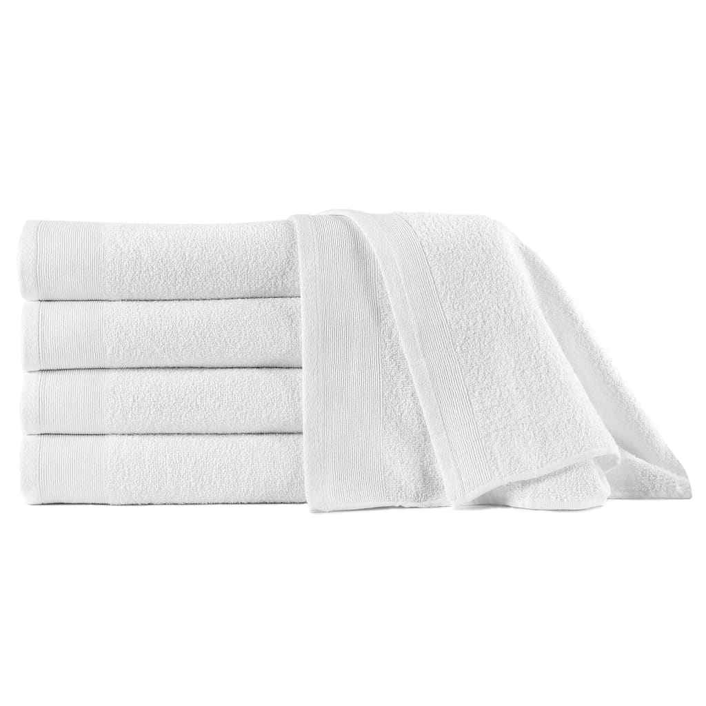vidaXL Handdoeken 2 st 450 g/m² 50x100 cm katoen wit
