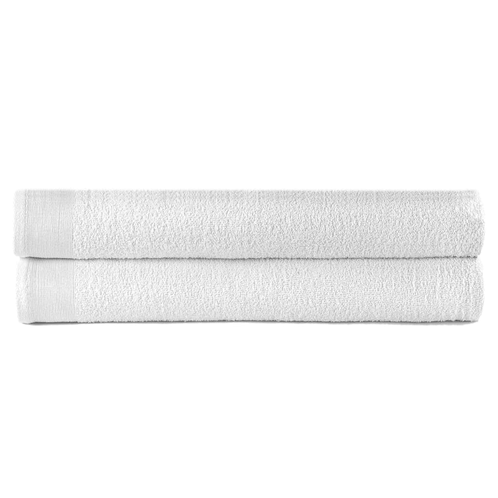 vidaXL Handdoeken 2 st 450 g/m² 50x100 cm katoen wit