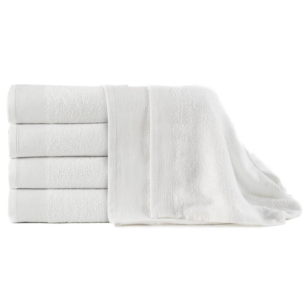 vidaXL Handdoeken 2 st 450 g/m² 50x100 cm katoen wit