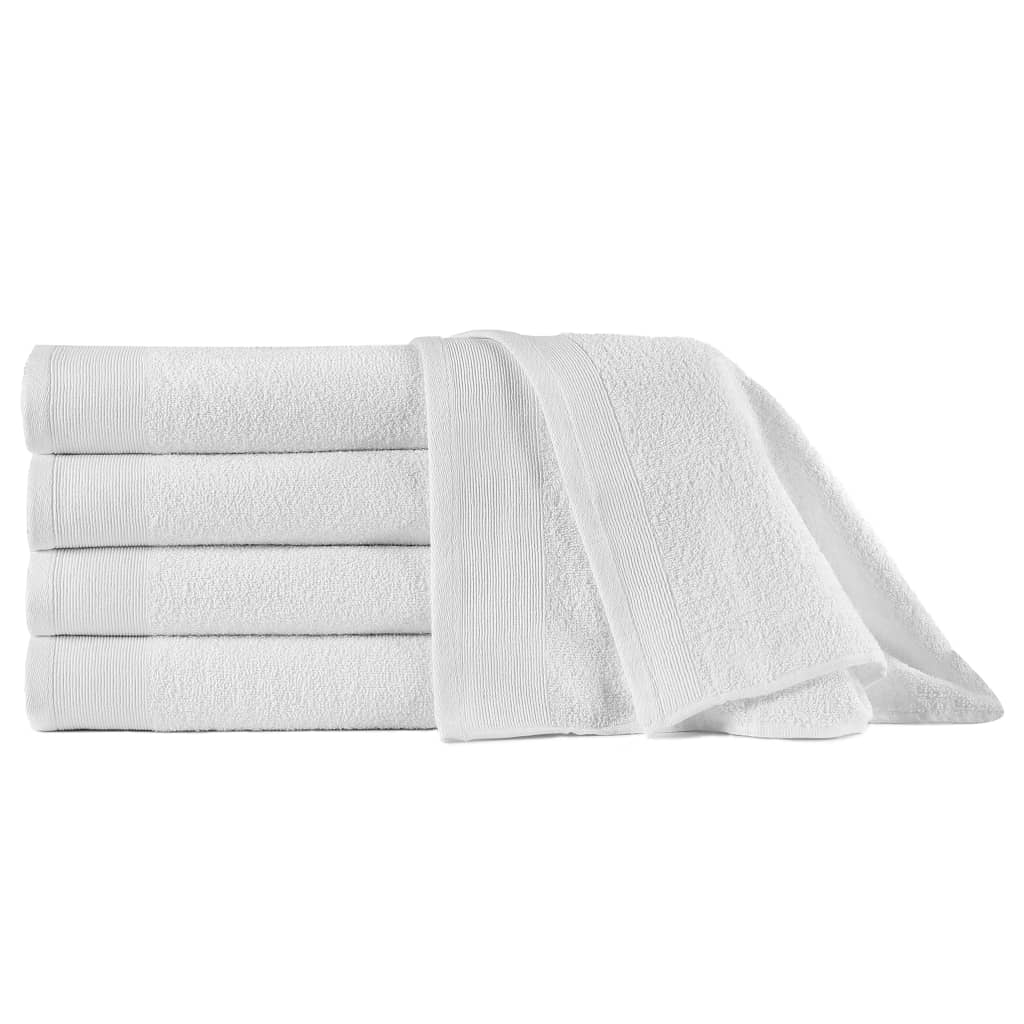 vidaXL Handdoeken 2 st 450 g/m² 50x100 cm katoen wit