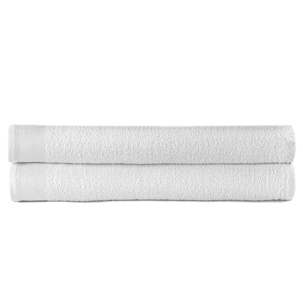 vidaXL Handdoeken 2 st 450 g/m² 50x100 cm katoen wit