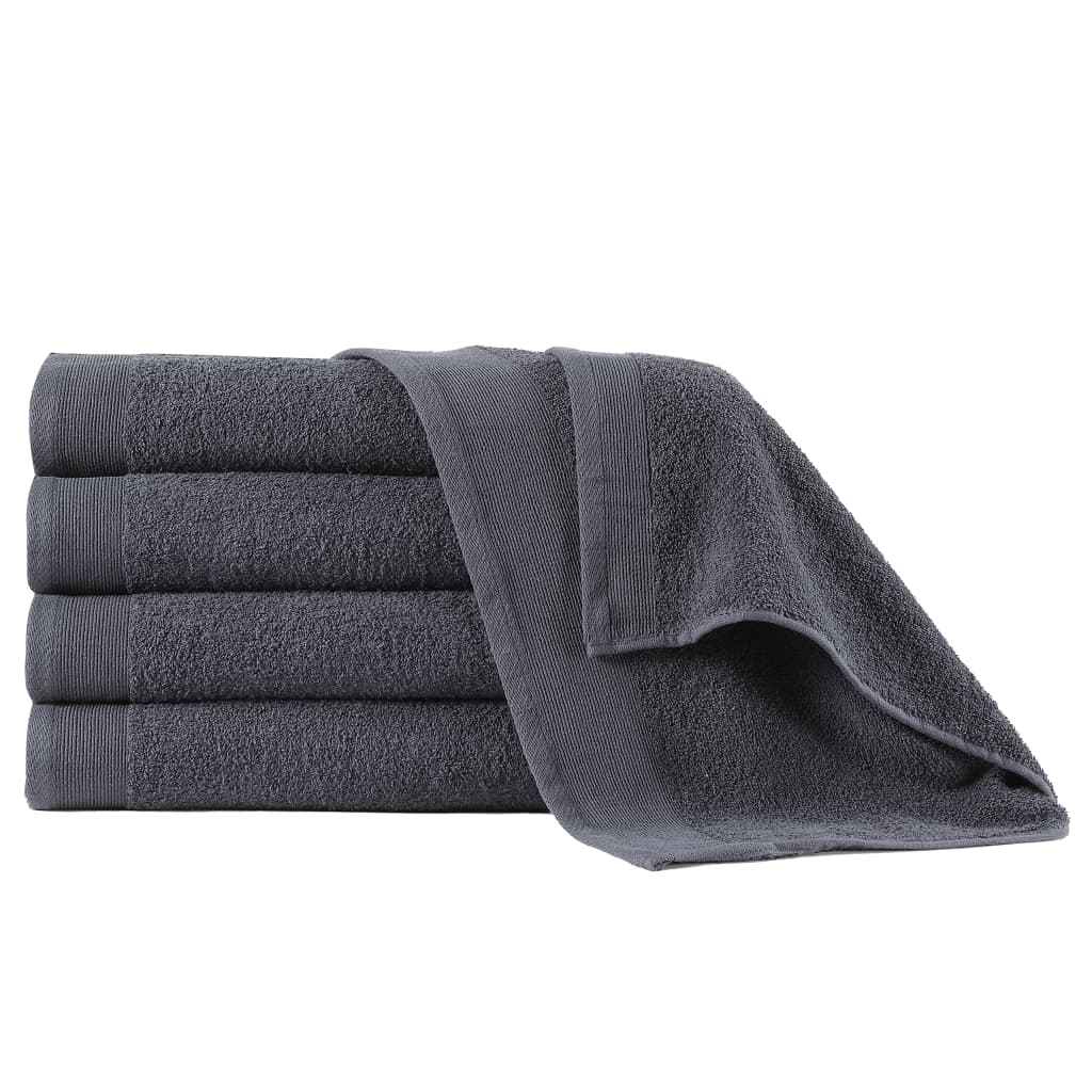 vidaXL Handdoeken 2 st 450 g/m² 50x100 cm katoen wit