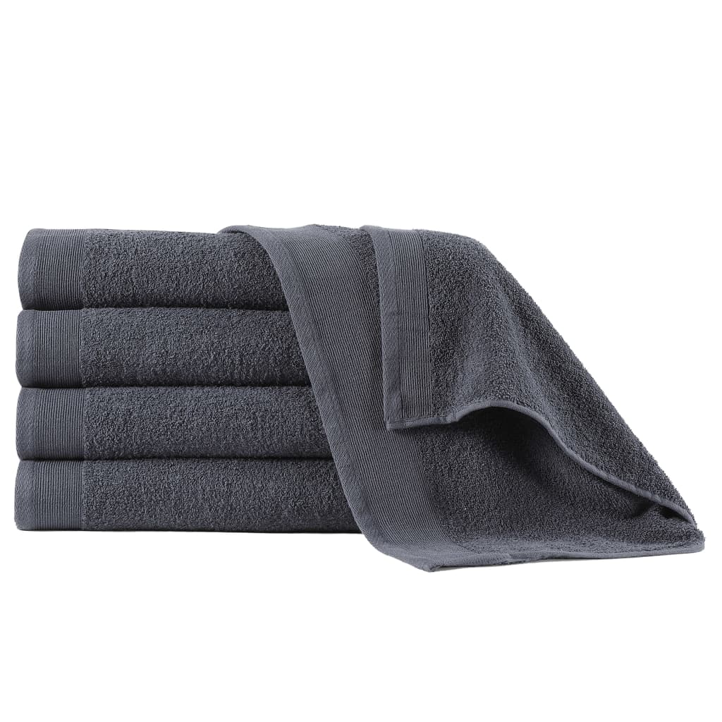 vidaXL Handdoeken 2 st 450 g/m² 50x100 cm katoen wit