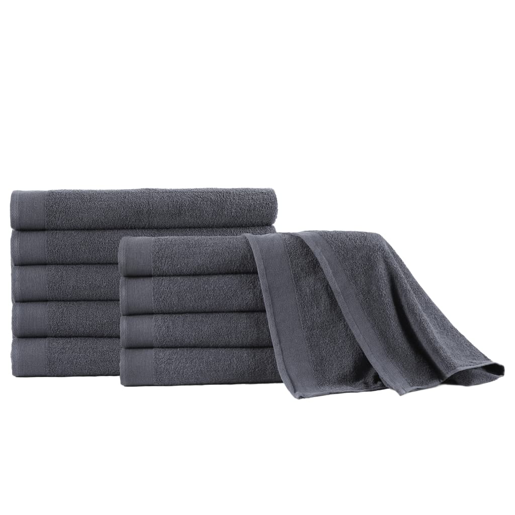 vidaXL Handdoeken 2 st 450 g/m² 50x100 cm katoen wit