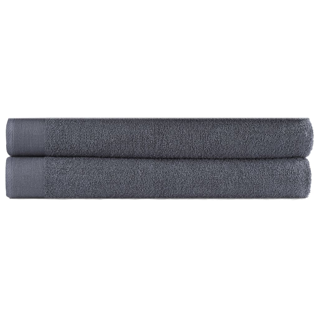 vidaXL Handdoeken 2 st 450 g/m² 50x100 cm katoen wit